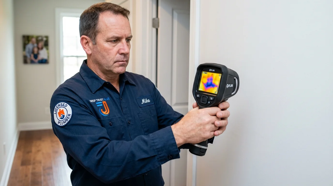 Thermal imaging leak detection by Johns Plumbing LLC in Beech Grove